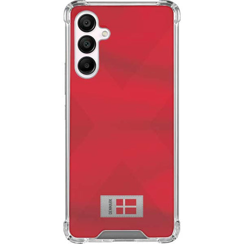 Denmark Soccer Flag Galaxy A16 5G Clear Case